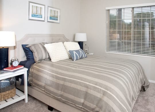 Soft Comfortable Bed at Waterstone Place, Minnetonka, Minnesota