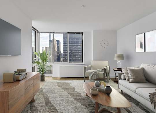 Contemporary Living Room at MARC Apartments, New York