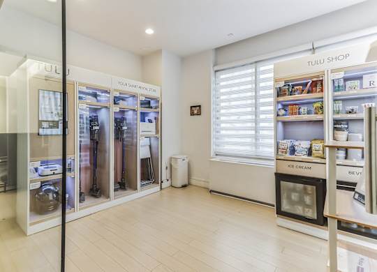 TULU smart rental station at MARC Apartments, New York, NY, 10019