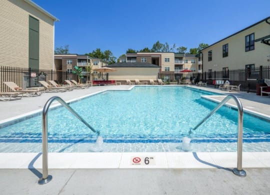 our apartments have a large pool for residents to enjoy