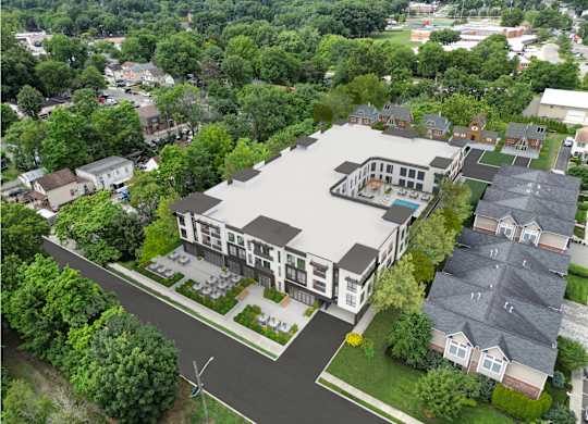 Aerial view1 at The Franklin at Tenafly, Tenafly
