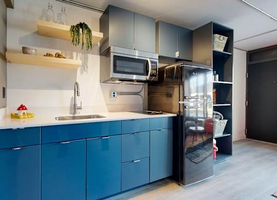 Fresh Blue Cabinets