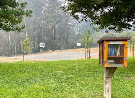 Little Library & Sports Court at Westmont Place Townhomes Apartments, Santa Cruz