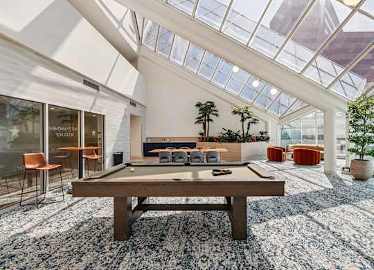 Game Room at 7 West 7th Apartments, Cincinnati Ohio