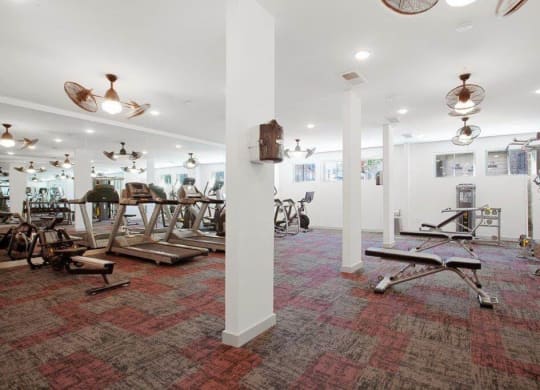 the gym in the owner s home at Smith and Porter, Atlanta, GA