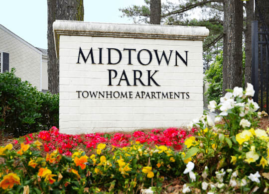 Signage at Midtown Park Townhomes, Raleigh