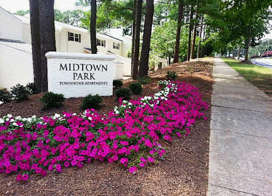 Property Signage at Midtown Park Townhomes, Raleigh, 27609