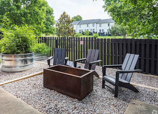 Outdoor Patio at Capital Flats & Magnolia Square Apartments, Raleigh, NC, 27601