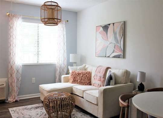 Living Room at Capital Flats & Magnolia Square Apartments, Raleigh, 27601