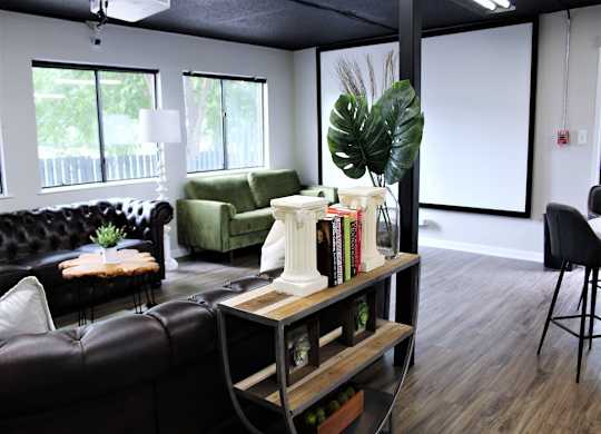 Modern Living Room at Capital Flats & Magnolia Square Apartments, Raleigh, NC, 27601