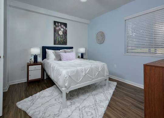 Master Bedroom at Capital Flats & Magnolia Square Apartments, Raleigh, North Carolina