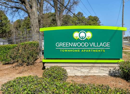 Signage at Greenwood Village, North Carolina, 28273