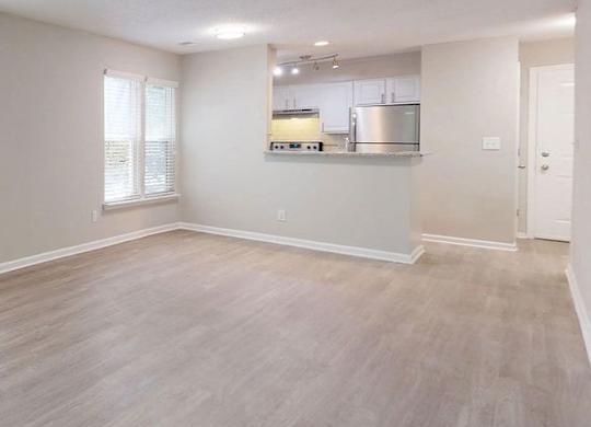 Living And Kitchen at Willow Bend Apartments, Durham, North Carolina
