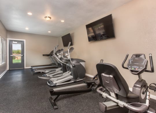 Gym at Lodge of Overland Park Apartments, Kansas, 66212