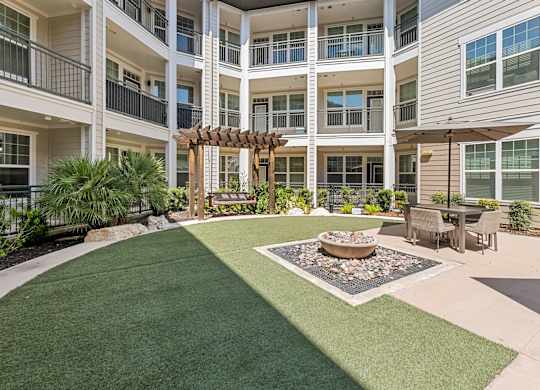 Courtyard with a Fire Pit at Citadel at Westpointe Apartments, San Antonio, TX, 78245