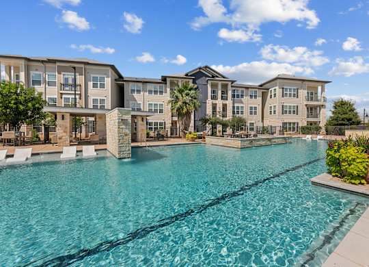 Crystal Clear Swimming Pool at Citadel at Westpointe Apartments, Texas, 78245