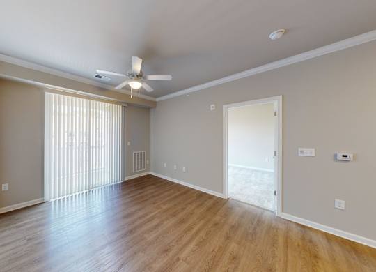 a living room with luxury vinyl flooring