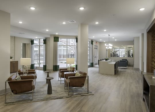 Clubhouse with seating