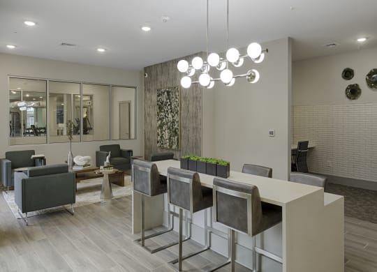 Clubhouse with seating