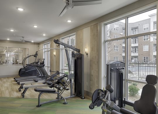 Fitness center with cardio equipment