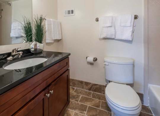 A bathroom with a toilet, sink, and towel rack.