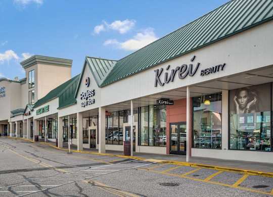 A Kirei beauty store is located in a shopping center.