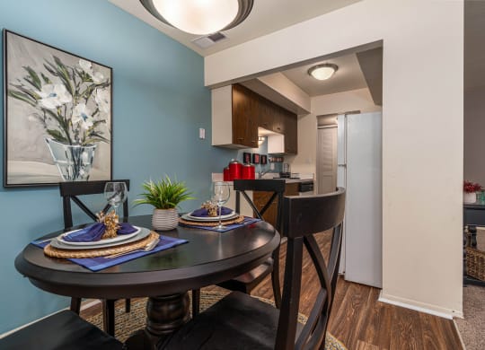 Open Floor Layout in Dining Area at Knottingham Apartments in Clinton Township, MI