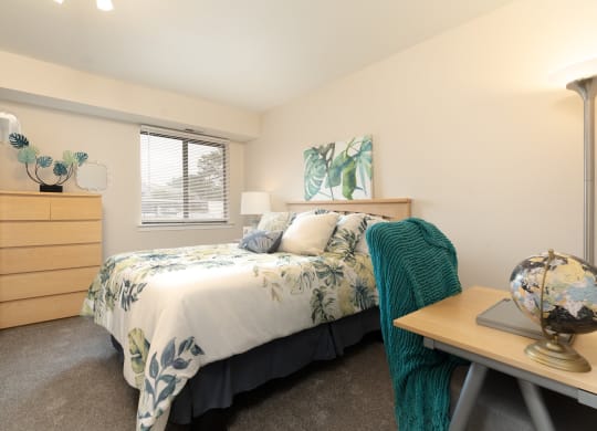 Bedroom at Three Oaks Apartments in Troy, MI