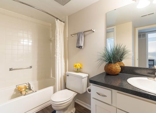 Bathroom at Three Oaks Apartments, Troy, Michigan
