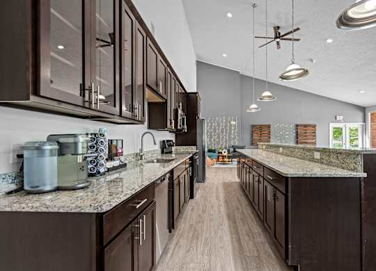 Clubhouse with Coworking Lounge at Dover Hills Apartments in Kalamazoo