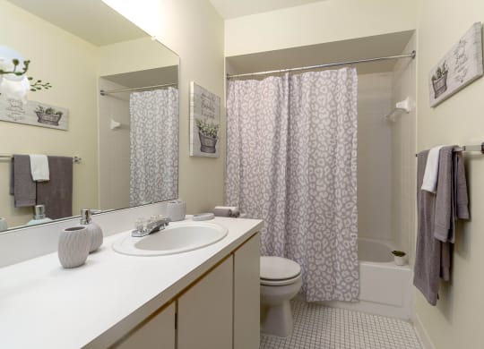 Eastwood Village One Bedroom Model Bathroom