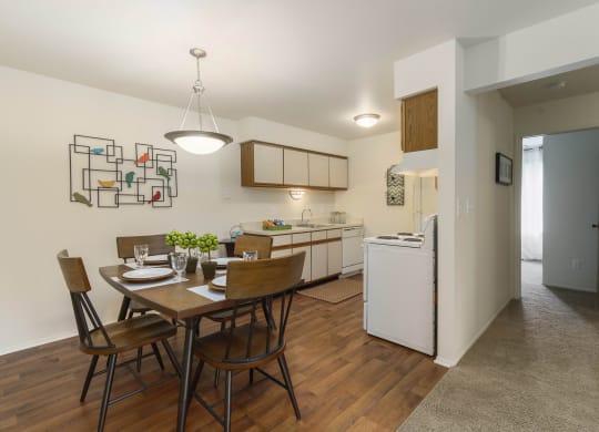 Eastwood Village Two Bedroom Model Kitchen and Dining