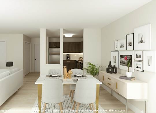 Open Concept Living Room at Franklin River Apartments, Southfield, 48034