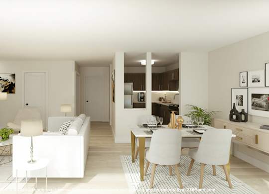 Stylish Living Room at Franklin River Apartments, Southfield, MI, 48034