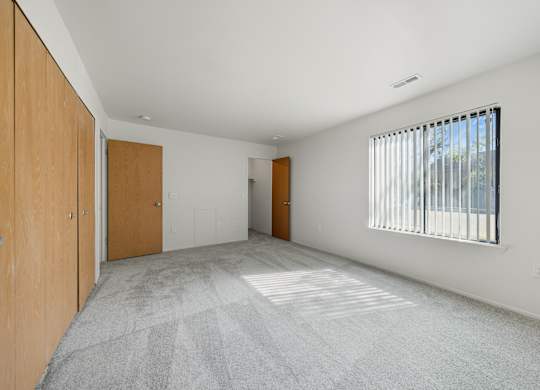 Minimal Bedroom Interior at Franklin River Apartments, Southfield, MI, 48034
