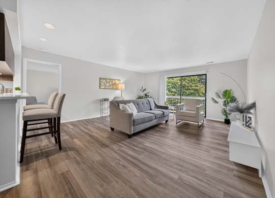 Renovated apartment home at Franklin River Apartments in Southfield, MI.