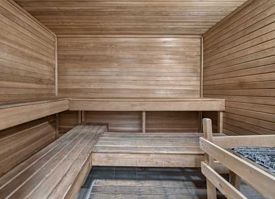 24-hour fitness and wellness center with dry sauna at Franklin River Apartments in Southfield, MI.