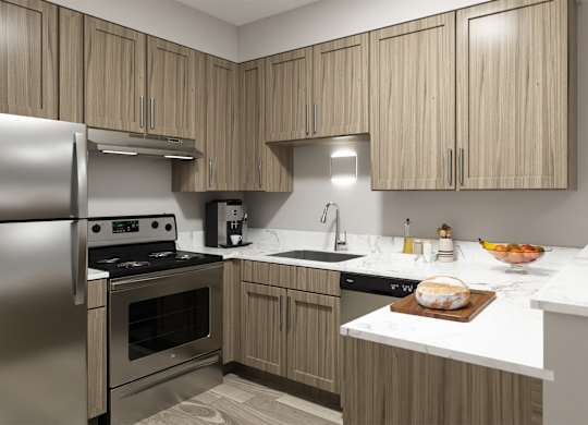 Renovated apartment homes at Lakeside Village Apartments in Clinton Township, MI.
