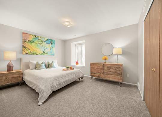 Spacious Bedroom at Lakeside Village Apartments Clinton Township MI