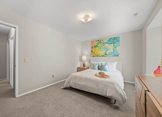 Spacious Bedroom at Lakeside Village Apartments Clinton Township MI