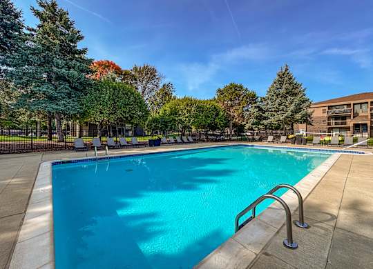 2 Heated pools at Lakeside Village Apartments Clinton Township MI