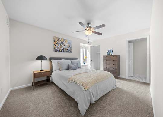 Spacious Bedroom at Lakeside Village Apartments Clinton Township MI
