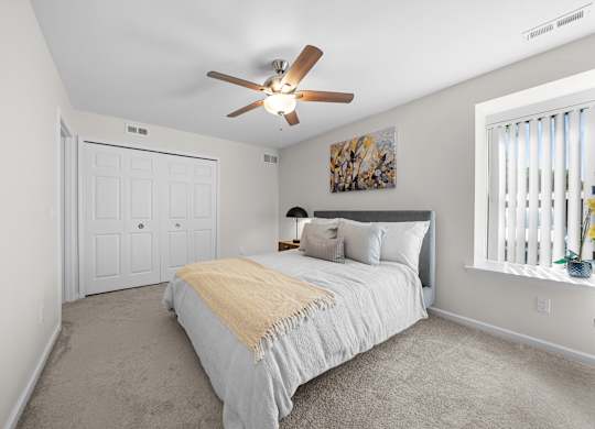 Spacious Bedroom at Lakeside Village Apartments Clinton Township MI