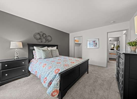 Master Bedroom at Park Lane Apartments, Southfield, Michigan