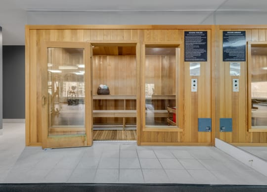 Relaxing Sauna at Prentiss Pointe Apartments in Harrison Township, MI