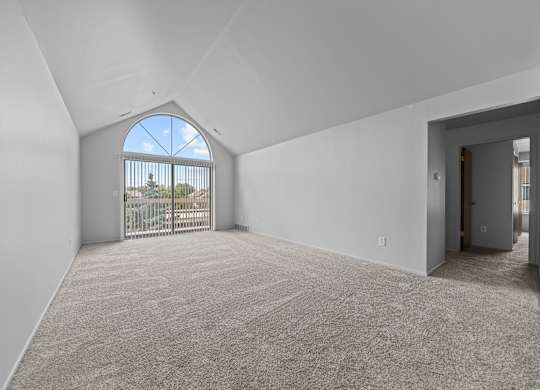 Cathedral ceilings at Prentiss Pointe Apartments in Harrison Township, MI