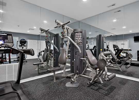 Updated 24-hour fitness and wellness center at Westwood Village Apartments in Westland, MI.