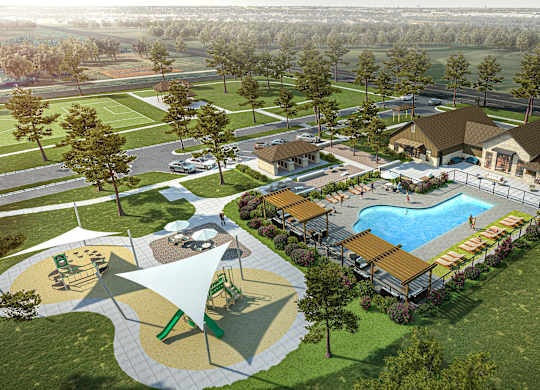 Aerial View Of Property at The Maddox on Eagle, Oklahoma City, OK