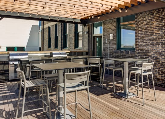 Rooftop Deck at Arcade Artist Apartments, St Louis, MO