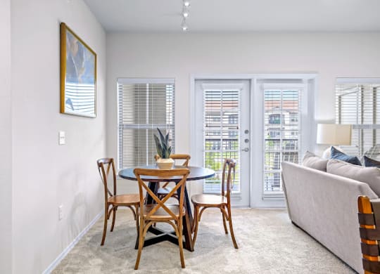 Dining And Kitchen at Mariposa at Harris Road Arlington 55+ Apartments, Texas 
